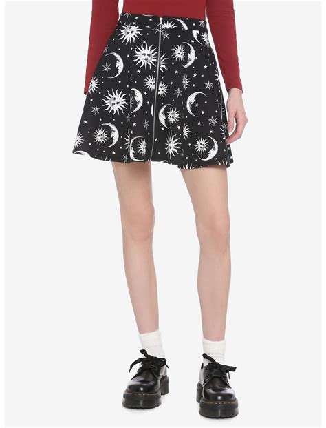 Celestial O Ring Skater Skirt Hot Topic