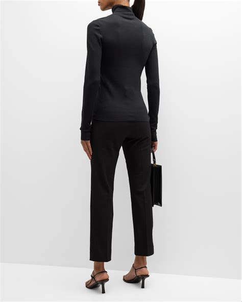 Joseph Coleman Cropped High Rise Gabardine Pants Neiman Marcus