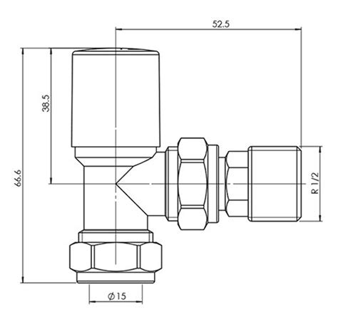 Arezzo Modern Angled Radiator Valves Incl Mm Stand Pipes White