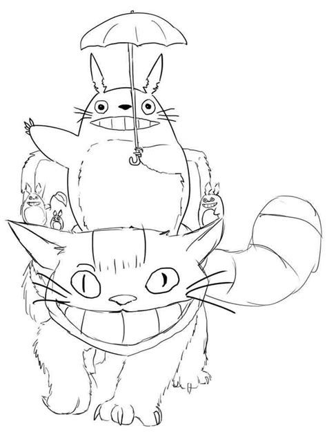 Totoro Coloring Pages Free Printable Totoro Coloring Pages