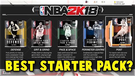 Best Starter Pack To Pick In Nba 2k18 Myteam All 5 Starter Pack