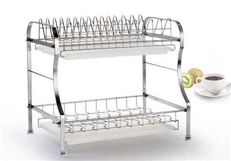 Chrome Plated Metal Kitchen Baskets , Convenient Tiered Kitchen Basket