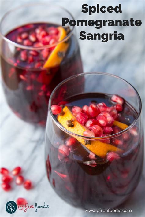 Spiced And Fruity Pomegranate Sangria Recipe Pomegranate Sangria Pomegranate Sangria