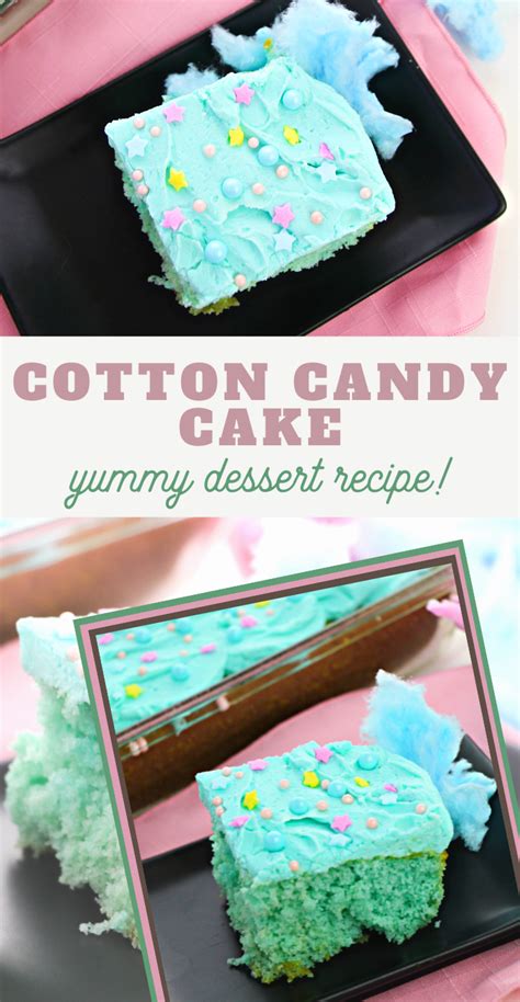 Cotton Candy Cake Recipe - 3 Boys and a Dog