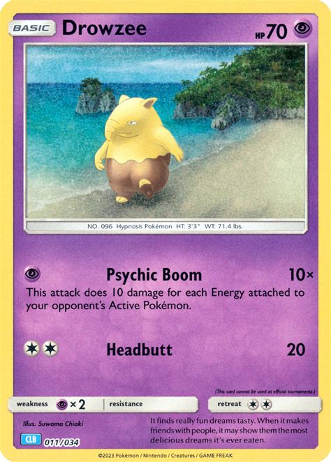 Drowzee Pokémon Trading Card Game ClassicBlastoise CLB 011