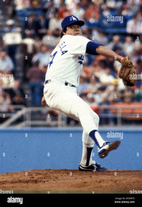 Los Angeles Dodgers Fernando Valenzuela During A Game From His