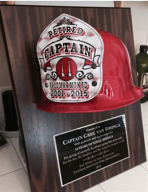 Fire Plaque Helmet For Retirement T Retirement Ts Fun Fire