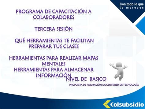 Ppt Programa De Capacitaci N A Colaboradores Tercera Sesi N