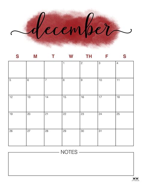 December 2021 Calendars 15 FREE Printables Printabulls December