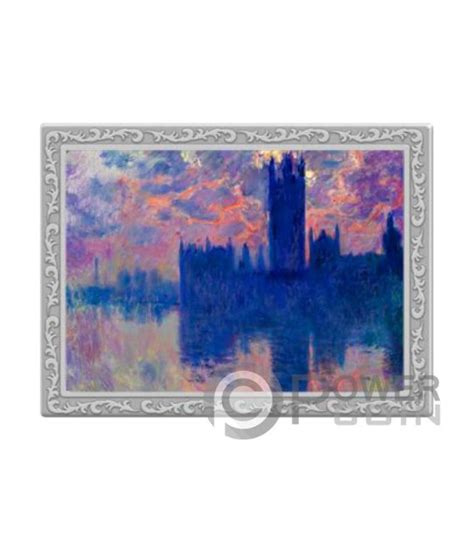 Houses Of Parliament Claude Monet Famous Paintings Oz Medaglia Rame