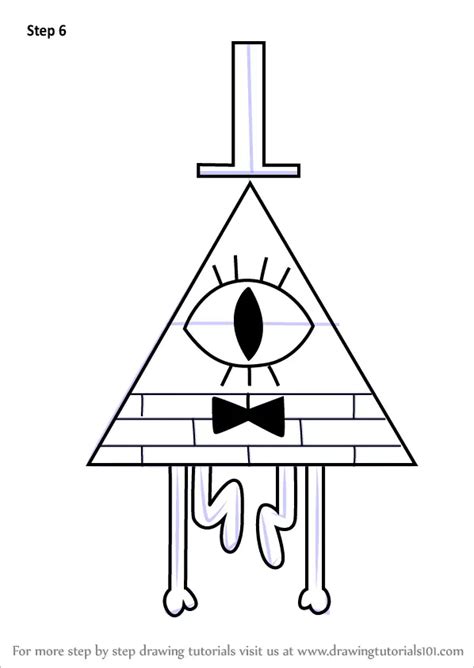 Learn How To Draw Bill Cipher From Gravity Falls Gravity Falls Step