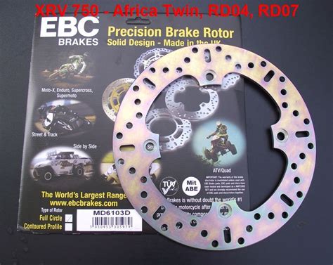 Bremsscheibe Hinten Honda XRV 750 Africa Twin RD04 RD07 MD6103 EBC