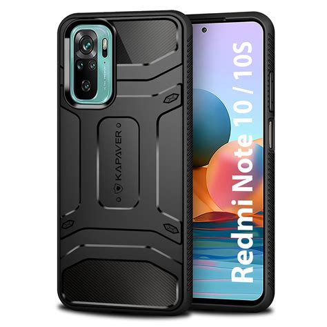 KAPAVER Rugged Back Cover Case For Redmi Note 10 4G Redmi Note 10S