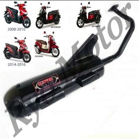 Knalpot Snapot Racing Jenis Standar Untuk Motor Scoopy Beat Lazada