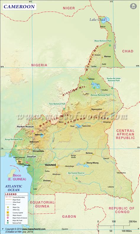 Cameroon Map Map Of Cameroon Cameroon Maps Collection