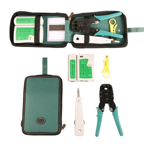 Cable Tester Kit Ethernet Cable Tester Kit Crimp Crimper Pliers 5pcs ...