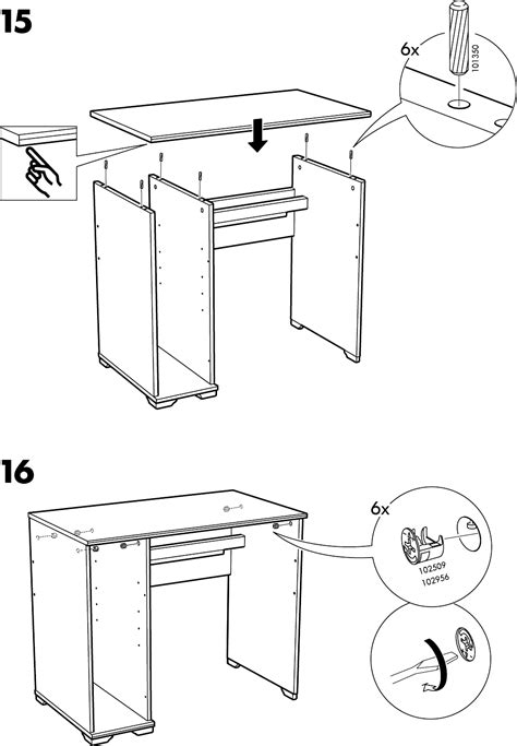 Manual Ikea Borgsjo Bureau Page Of English German Dutch