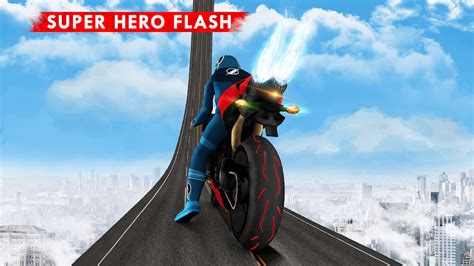 Super Hero Flash Bike Game Mega Ramp Para Android Download