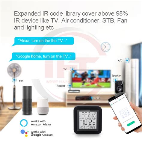 Smart WiFi Temperature Humidity Sensor With IR Control - IHT Smart ...