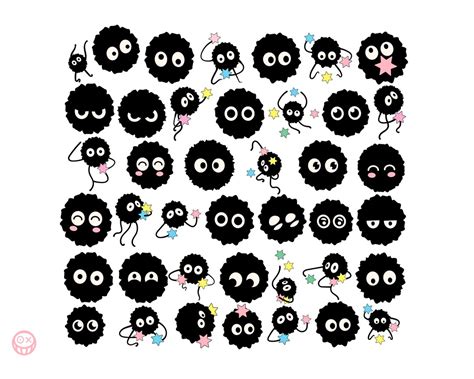 Soot Sprite Svg Sprites Svg Bundle Studio Ghibli Svg Etsy