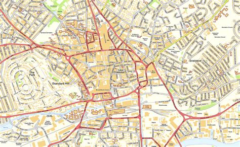 Nottingham City Centre Map