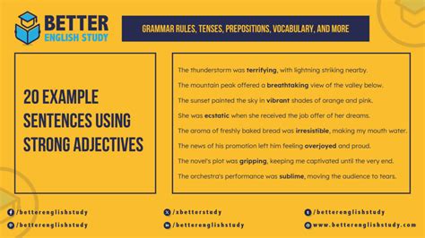 Strong Adjectives in English With Examples