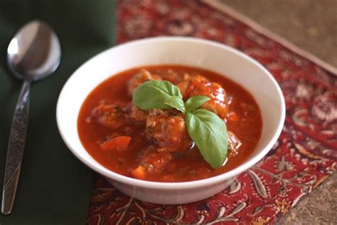 Barefeet In The Kitchen Italian Herb Meatball Soup Italian Meatball