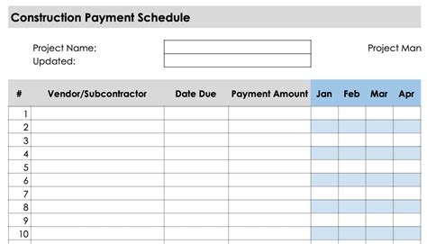 5 Steps To Make A Construction Schedule Free Schedule Templates