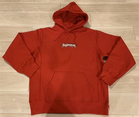 19fw Supreme Bandana Box Logo Hooded Sweatshirt Red 赤 Size L 19aw ペイズリー バンダナ パーカ ｜売買されたオークション情報