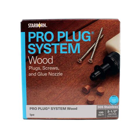 Starborn Pro Plug System Sf Count Ipe Stainless Steel