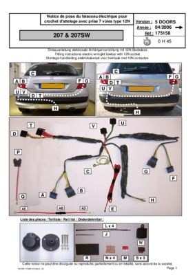 Montage Attelage Sw Pdf Notice Manuel D Utilisation