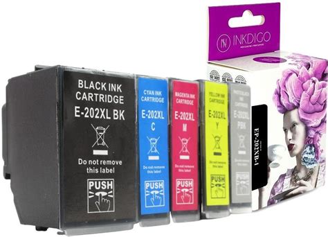 Tusz Inkdigo 5x Tusz 202xl Epson Do Xp6000 Xp6005 Xp6100 Xp6105