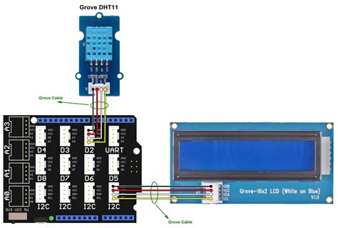 Arduino With Grove Dht Sensor And Lcd