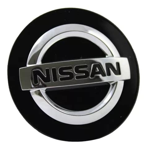 Tapon Negro Centro De Rin Aluminio Original Nissan 4pzs