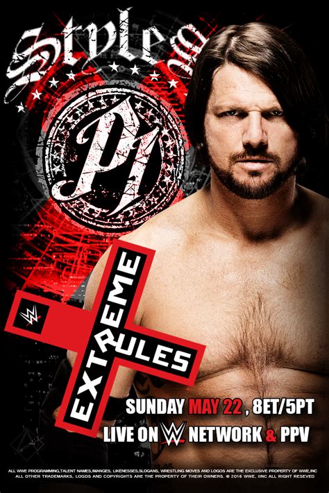 Custom Extreme Rules 2016 Poster By Aaaalif On Deviantart