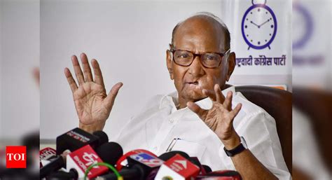 Sharad Pawar I Have Decided To Step Down As Ncp Chief India News