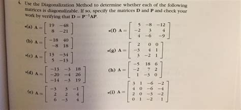 Solved T Use The Diagonalization Method To Determine