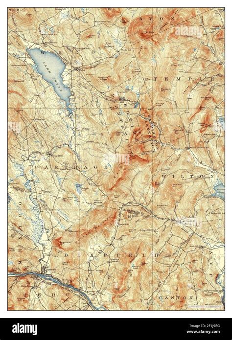 Dixfield Maine Map 1929 1 62500 United States Of America By