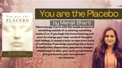 You Are The Placebo Book Sharing Session By Master Mehak Youtube