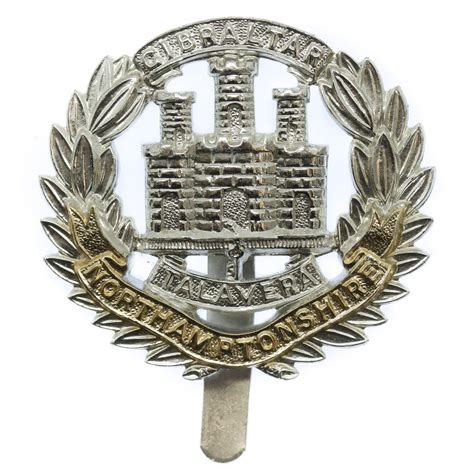 Northamptonshire Regiment Anodised Staybrite Cap Badge