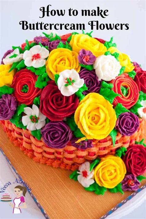 How to Make Buttercream Flowers - Veena Azmanov