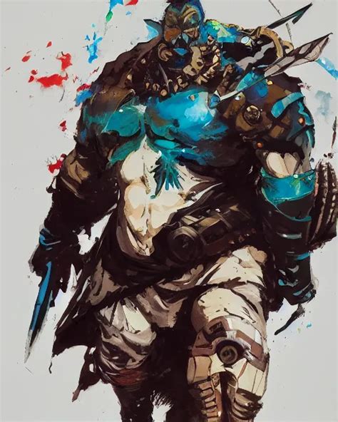 Krea A Beautiful Painting Of Kunkka By Yoji Shinkawa Dota Strong