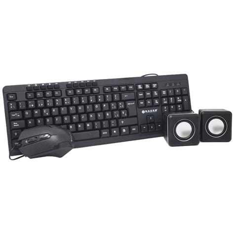 KIT TECLADO MUL MOUS BOCINA NACEB USB2 0 COLOR NEGRO De NACEB