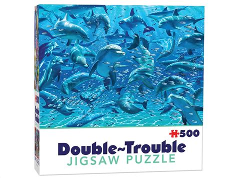 Buy Double Trouble Dolphins 500 Piece Online Sanity