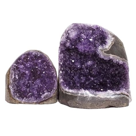 Kg Amethyst Polished Crystal Geode Specimen Set Pieces Dn For