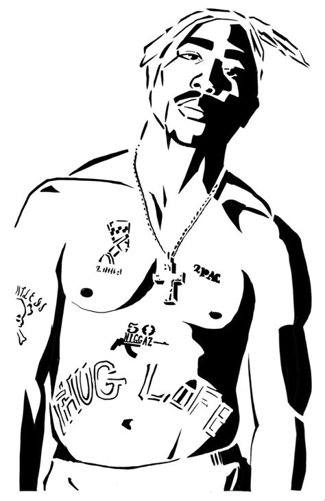 Tupac Stencil Tupac Art Drugs Art Hip Hop Artwork