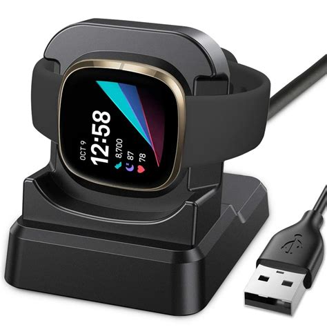 TSV Charger Compatible with Fitbit Sense/Fitbit Versa 3 Charger Dock ...