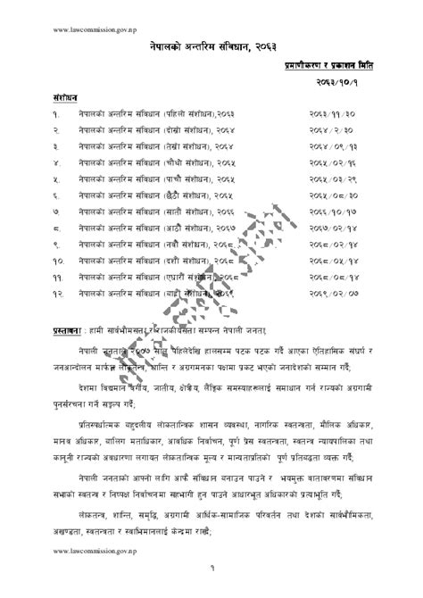 Pdf Interimconstitutiononnepal2063nepali Niroj Paudel