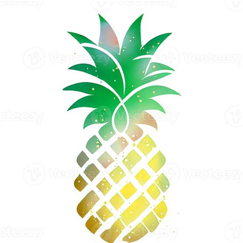 Ai Generative Pineapple Logo With Glitter 28765173 Png