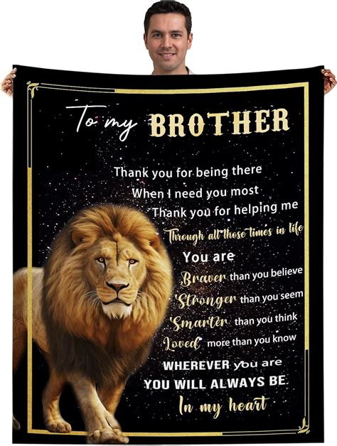 Amazon LVOPZHU Brother Blanket Brother Birthday Gifts From Sister